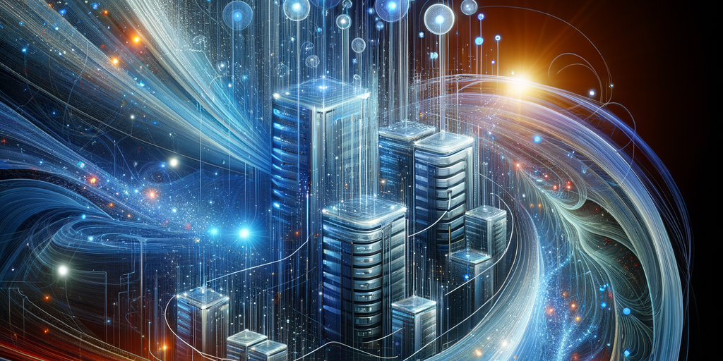 An abstract digital art representation of PHP, showcasing interconnected server nodes, database structures as glowing orbs, and flowing streams of data in vibrant blue and silver tones. The design should emphasize the dynamic and flexible nature of web development without using any text or letters, blending technology and creativity in a modern, minimalistic style. An abstract digital art representation of PHP, showcasing interconnected server nodes, database structures as glowing orbs, and flowing streams of data in vibrant blue and silver tones. The design should emphasize the dynamic and flexible nature of web development without using any text or letters, blending technology and creativity in a modern, minimalistic style.