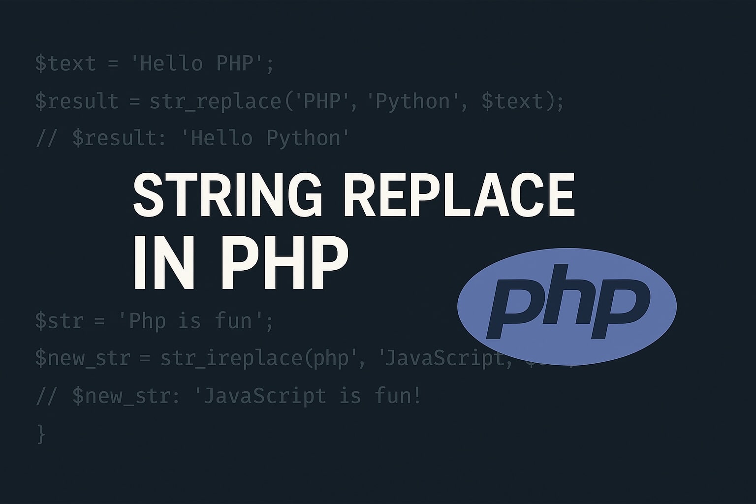 string-replace-in-php String Replace in PHP